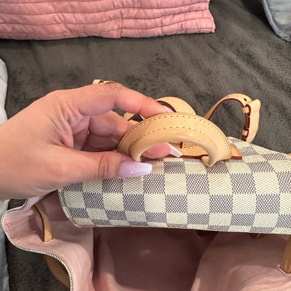 Authentic🥰Louis Vuitton Sperone Backpack Damier Azur Rose Ballerine - Picture 7 of 9